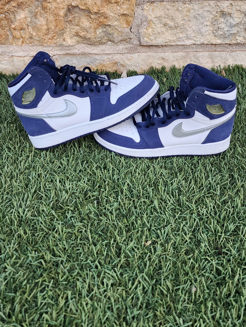 Jordan Air 1 Retro High CO.JP "Midnight Navy"  White & Silver